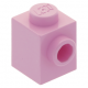 LEGO kocka 1x1 oldalán egy bütyökkel, világos rózsaszín (87087)